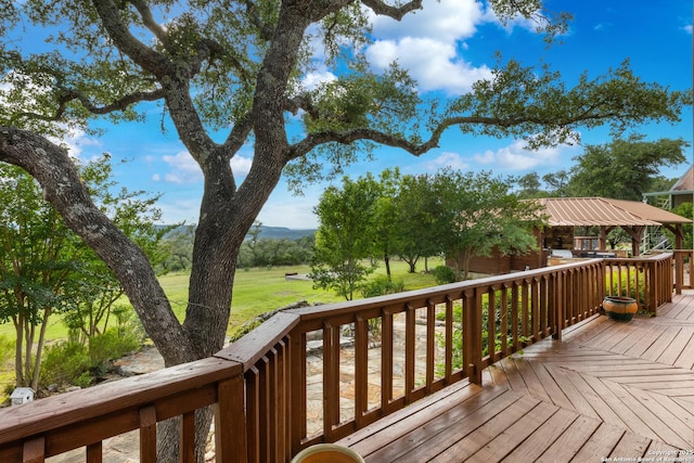 611 Wild Turkey, New Braunfels, TX 78132 - view of wooden deck