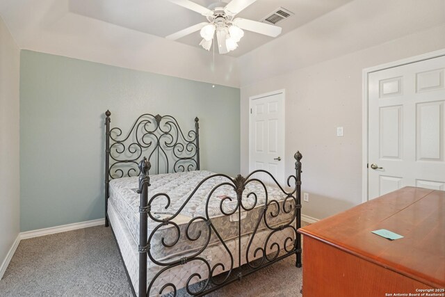 127 Sunflower Ln, San Antonio, TX 78213 - carpeted bedroom featuring baseboards and ceiling fan