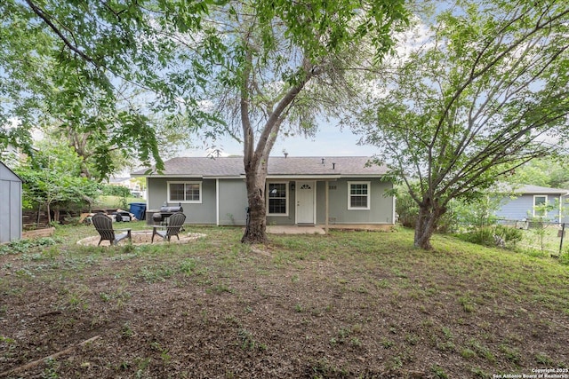 5311 Light House, San Antonio, TX 78242 - rear view of property with a storage shed