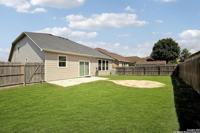 168 Landmark Park, Cibolo, TX 78108 - back of house featuring a patio area and a fenced backyard