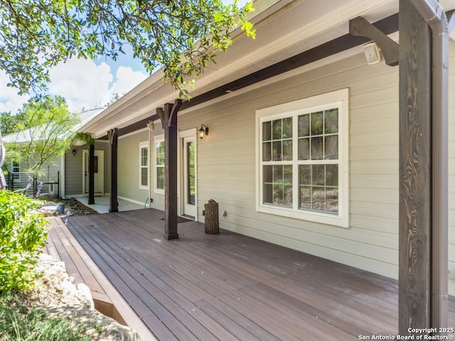 2521 Bay Hl, Bulverde, TX 78163 - view of wooden deck