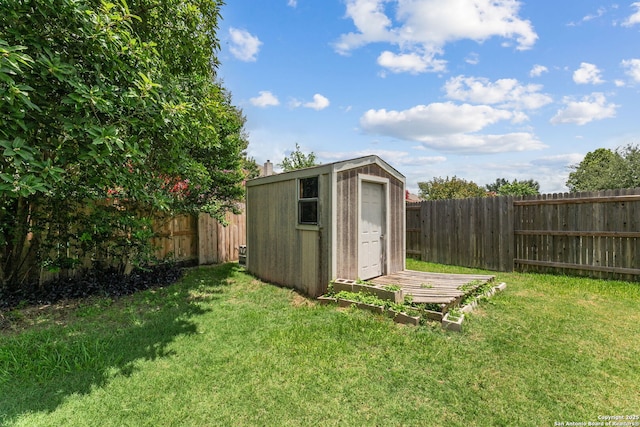153 Bison Ln, Cibolo, TX 78108 - view of shed featuring a fenced backyard