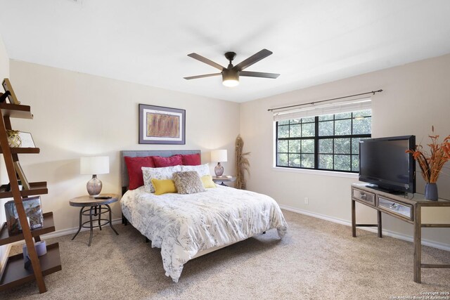 21005 Hickory Bnd, Garden Ridge, TX 78266 - bedroom featuring carpet flooring and ceiling fan