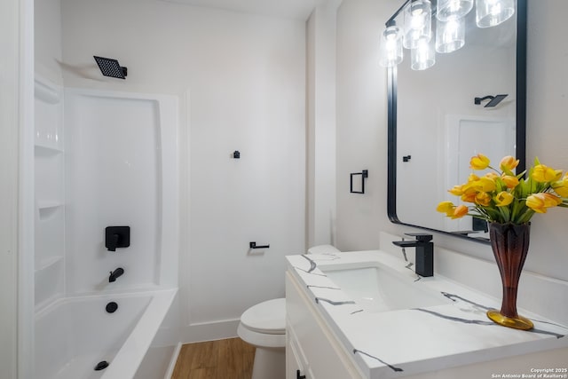 1002 Aganier, San Antonio, TX 78212 - full bath featuring vanity, wood finished floors, and bathing tub / shower combination