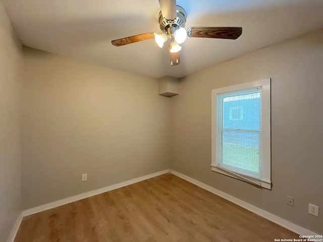 443 Seele, New Braunfels, TX 78130 - spare room with wood finished floors and ceiling fan