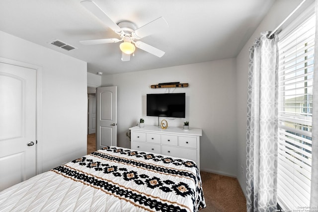 3827 Southton Vw, San Antonio, TX 78222 - carpeted bedroom featuring a ceiling fan and baseboards