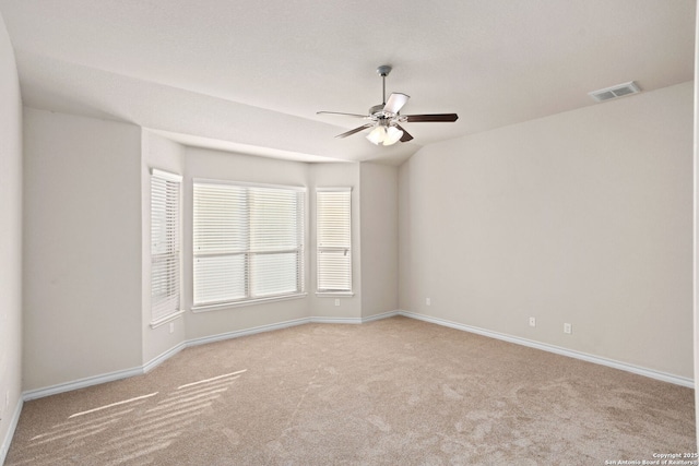 601 Saddle Villa, Cibolo, TX 78108 - empty room with light colored carpet and ceiling fan