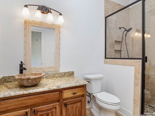 6 De Zavala, Shavano Park, TX 78231 - bathroom featuring vanity and a shower stall