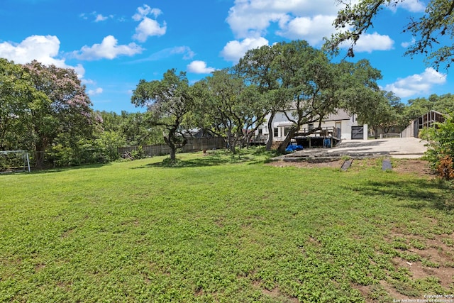 1654 Rob Roy, San Antonio, TX 78251 - view of yard with a deck