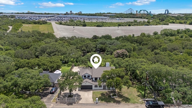 1654 Rob Roy, San Antonio, TX 78251 - bird's eye view of a notable bridge and a heavily wooded area