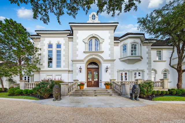 2 Admirals Way, San Antonio, TX 78257 - view of front of home with french doors and stucco siding