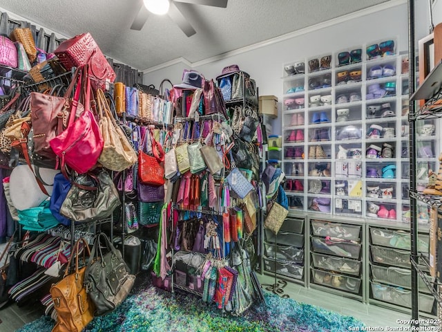 1 Towers Park Unit 211, San Antonio, TX 78209 - storage area with a ceiling fan