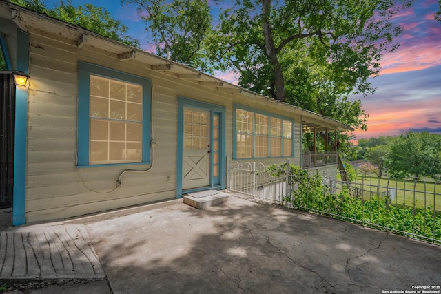 9071 Fm 725, Mcqueeney, TX 78123 - property entrance with a patio area