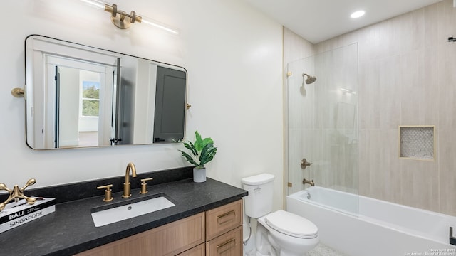 3140 Westview, Canyon Lake, TX 78133 - bathroom with vanity and bathtub / shower combination
