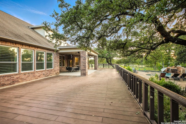 1162 Thunder Cloud, Spring Branch, TX 78070 - deck with ceiling fan