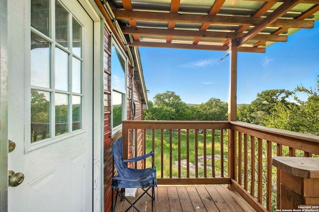 1162 Thunder Cloud, Spring Branch, TX 78070 - view of wooden deck