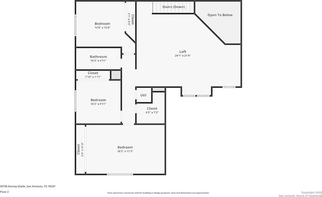 16738 Stoney Glade, San Antonio, TX 78247 - view of home floor plan