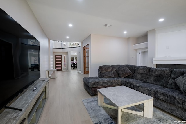 16738 Stoney Glade, San Antonio, TX 78247 - living area with light wood finished floors and recessed lighting
