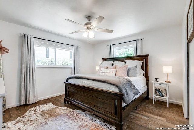 3035 Sir Phillip, San Antonio, TX 78209 - bedroom featuring wood finished floors and ceiling fan
