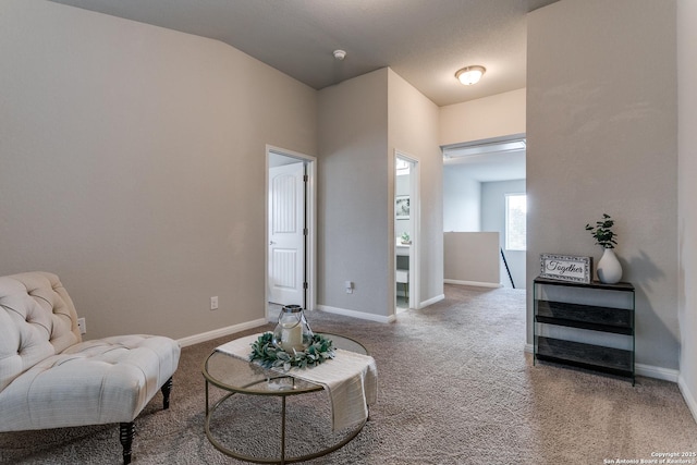 6838 Dashmoor Crk, San Antonio, TX 78244 - sitting room featuring carpet flooring and baseboards