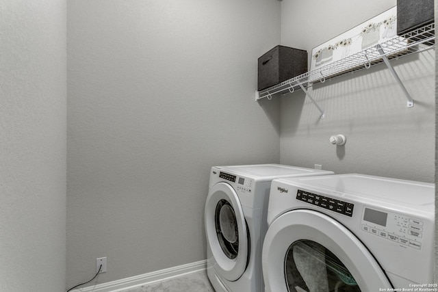 6838 Dashmoor Crk, San Antonio, TX 78244 - washroom featuring separate washer and dryer
