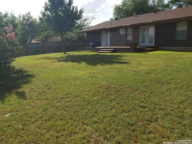 310 Coronet, San Antonio, TX 78216 - view of yard featuring french doors