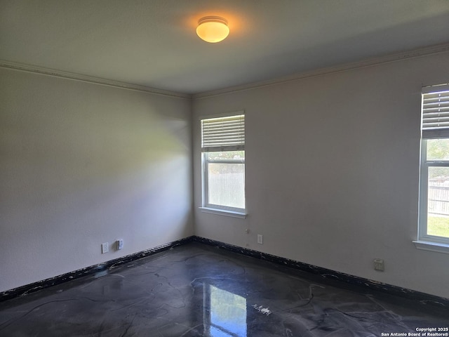 623 Coral Hbr, San Antonio, TX 78251 - empty room with concrete flooring and ornamental molding