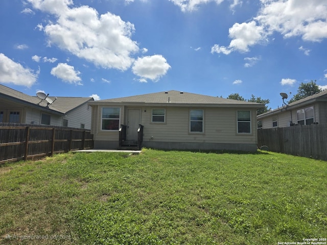 623 Coral Hbr, San Antonio, TX 78251 - rear view of property with a fenced backyard