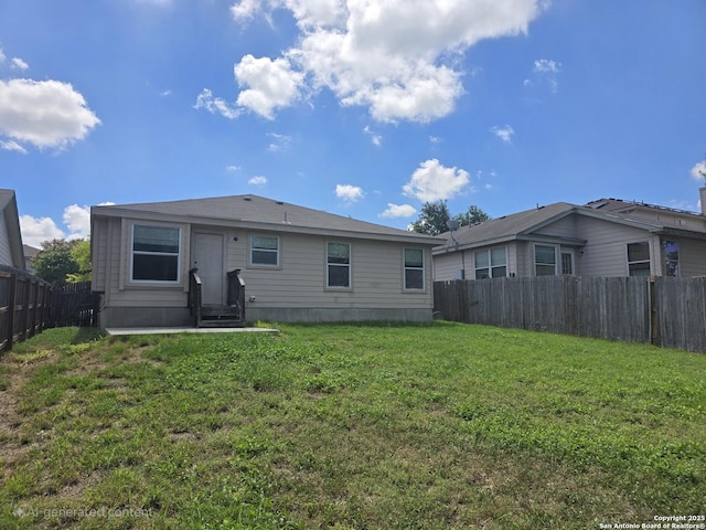 623 Coral Hbr, San Antonio, TX 78251 - rear view of property featuring a fenced backyard and entry steps