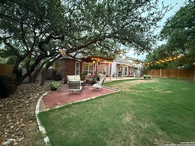 13011 Vidorra Vis, San Antonio, TX 78216 - fenced backyard featuring a pergola and a patio