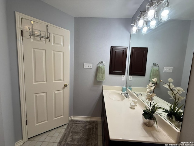 13011 Vidorra Vis, San Antonio, TX 78216 - bathroom with vanity and tile patterned flooring