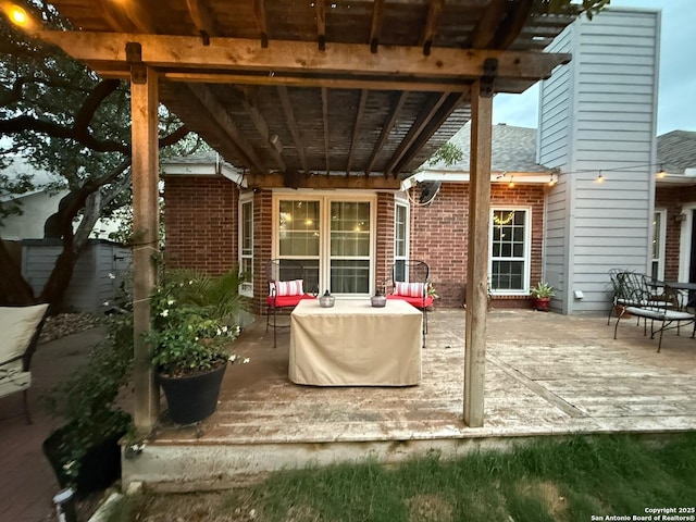 13011 Vidorra Vis, San Antonio, TX 78216 - view of patio / terrace featuring a deck