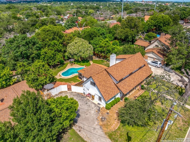 6033 Cammie, Leon Valley, TX 78238 - aerial view of a pool