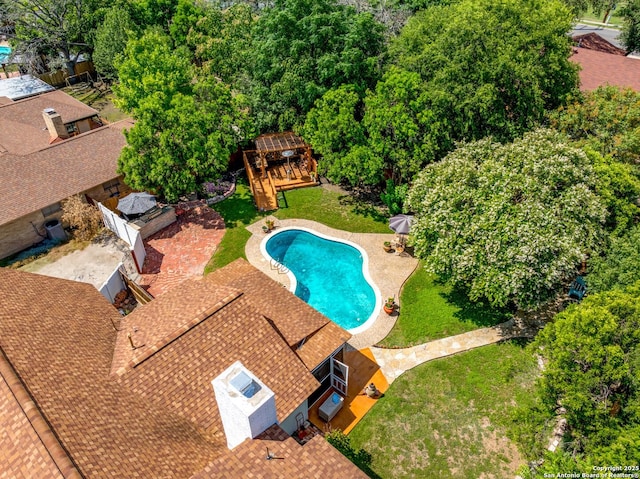 6033 Cammie, Leon Valley, TX 78238 - swimming pool with a patio area