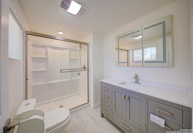 25711 Principles Vw, San Antonio, TX 78255 - full bathroom featuring a stall shower and vanity