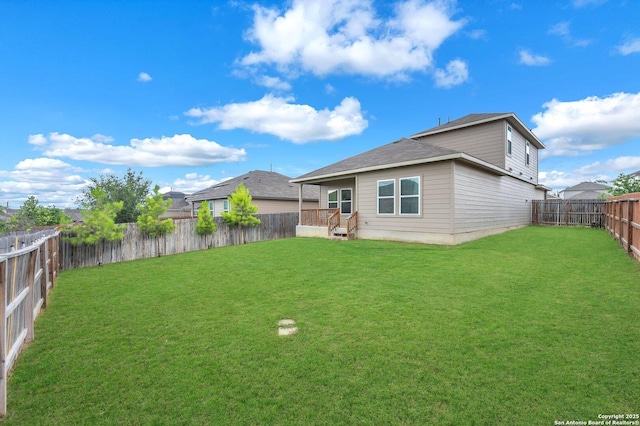 14016 Breccia Loop, San Antonio, TX 78253 - rear view of property with a fenced backyard