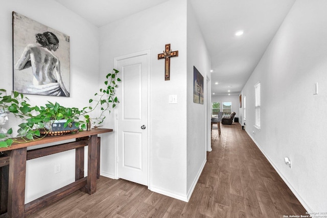 14016 Breccia Loop, San Antonio, TX 78253 - corridor with wood finished floors and recessed lighting