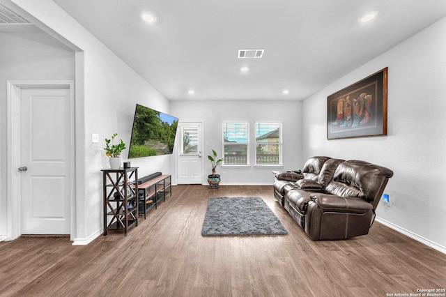 14016 Breccia Loop, San Antonio, TX 78253 - living area featuring wood finished floors and recessed lighting