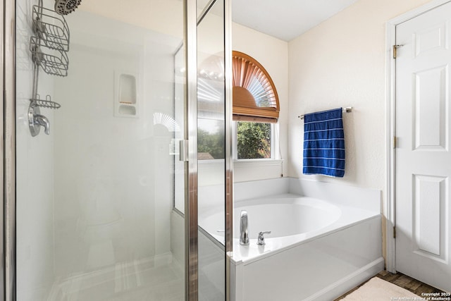 5938 Smoky Quartz, San Antonio, TX 78222 - full bathroom with a shower stall and a garden tub
