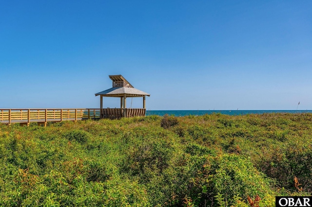 117 Sea Colony Dr Unit 211B, Duck, NC 27949 - water view featuring a gazebo