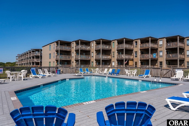 117 Sea Colony Dr Unit 211B, Duck, NC 27949 - pool featuring fence and a wooden deck