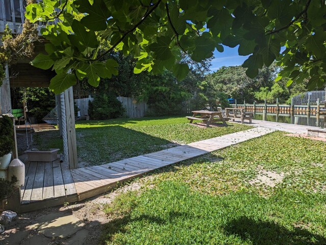 52 Fish Camp Lane Lot# 94& P95, Ocracoke, NC 27960 - view of yard with a deck