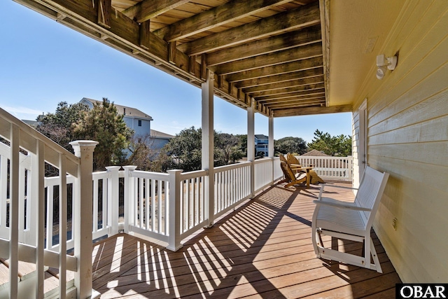 view of wooden terrace