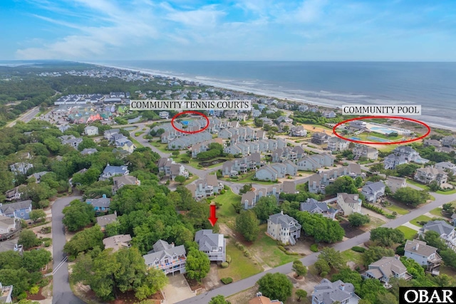 1129 Morris Dr Lot 735, Corolla, NC 27927 - aerial perspective of suburban area with a large body of water
