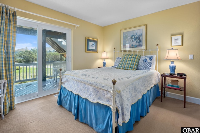 1129 Morris Dr Lot 735, Corolla, NC 27927 - bedroom with carpet, access to outside, and baseboards