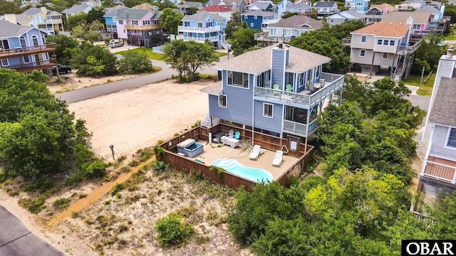 746 Sand Dollar Ct Lot 222, Corolla, NC 27927 - aerial perspective of suburban area with a pool
