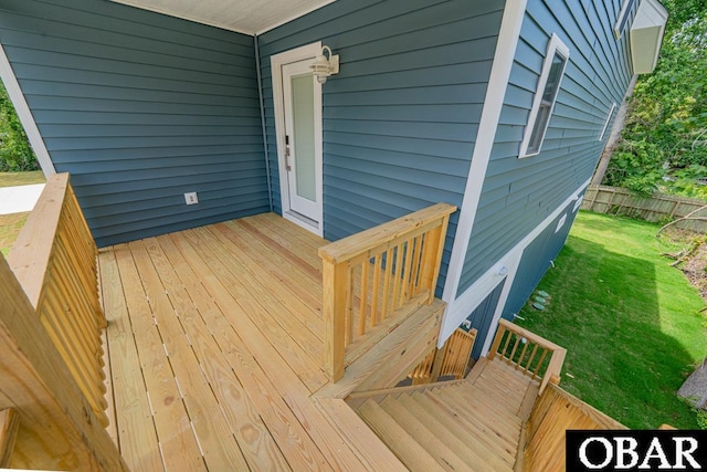 224 W Lost Colony Dr Lot 13, Nags Head, NC 27959 - view of wooden terrace