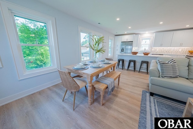 224 W Lost Colony Dr Lot 13, Nags Head, NC 27959 - dining space with light wood finished floors and recessed lighting