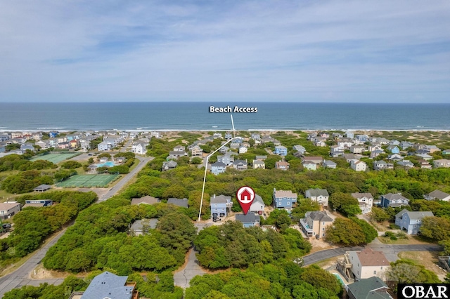 740 E Willet Ct Lot 54, Corolla, NC 27927 - bird's eye view featuring a water view and a residential view