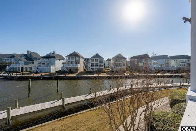 813 Pirates Way Unit 813, Manteo, NC 27954 - dock with a residential view and a water view